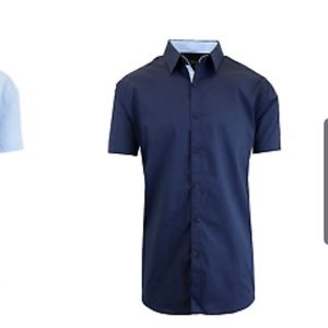 Men's Short-Sleeved Slim-Fit black